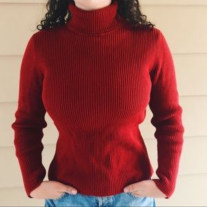 Red Polo Ralph Lauren Turtleneck Sweater